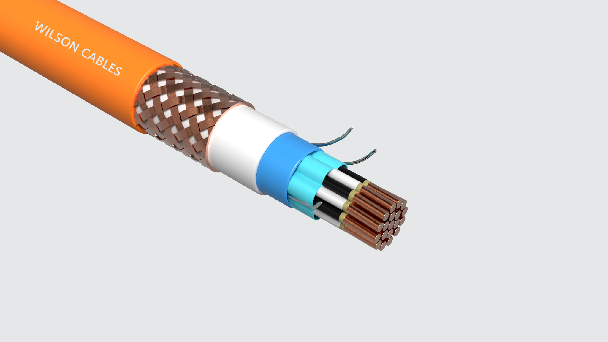 FRIP-200Q-M (SST) / FRIP-200C-M (SST) Fire Resistant Shipboard Braided Instrumentation Cables