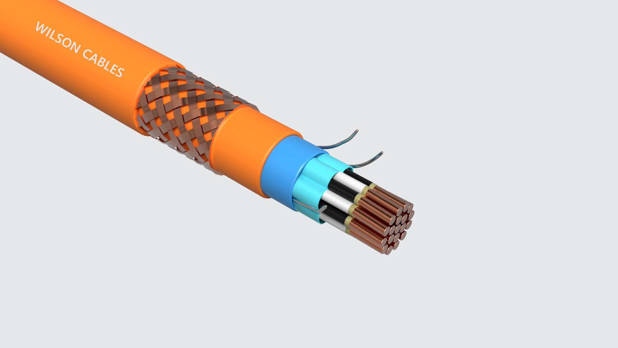 FRIP-200Q-M / FRIP-200C-M Fire Resistant Shipboard Braided Instrumentation Cables
